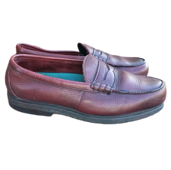 RedWing STEEL TOE Brown Leather Penny Loafer Slip Red Wing SAFETY WORK Men 10.5 - Picture 2 of 13